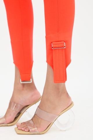 Rabanne Neon Orange Stirrup Trouser