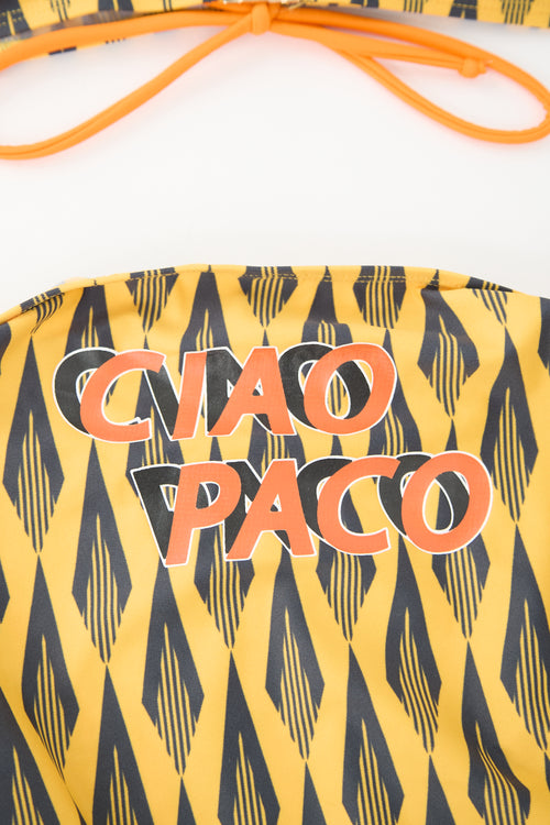 Rabanne Printed Two Piece Swimsuit