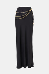 Rabanne Satin Chain Maxi Skirt