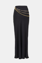 Rabanne Satin Chain Maxi Skirt