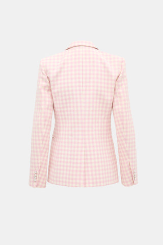 Rabanne Wool Gingham Blazer
