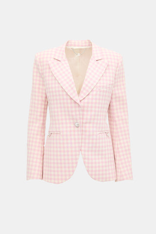Rabanne Wool Gingham Blazer