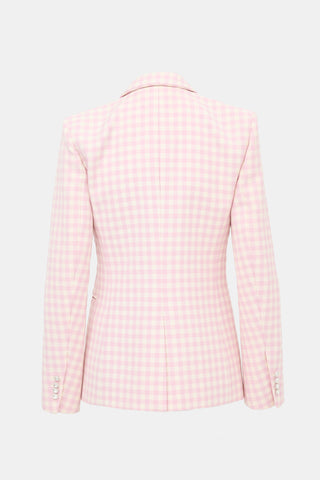 Rabanne Wool Gingham Blazer
