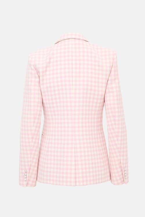 Rabanne Wool Gingham Blazer