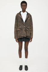 Rachel Comey Acid Wash Quincy Denim Blazer