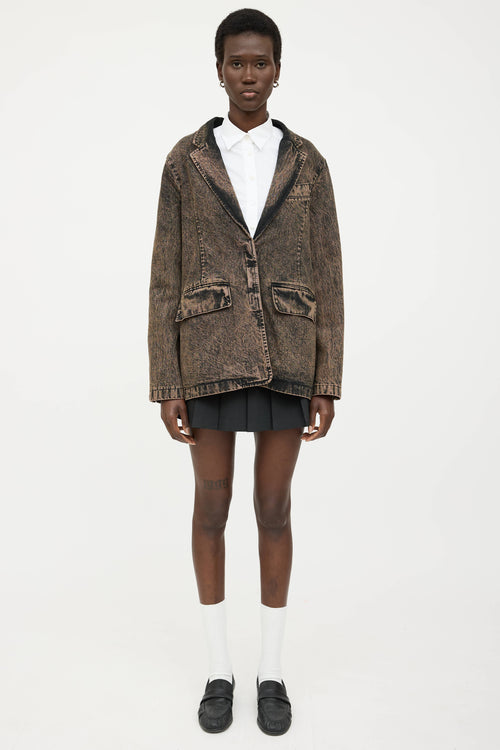 Rachel Comey Acid Wash Quincy Denim Blazer