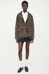 Rachel Comey Acid Wash Quincy Denim Blazer