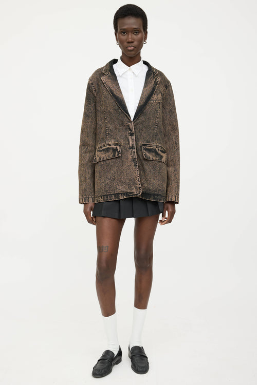 Rachel Comey Acid Wash Quincy Denim Blazer