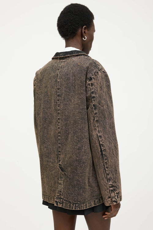 Rachel Comey Acid Wash Quincy Denim Blazer