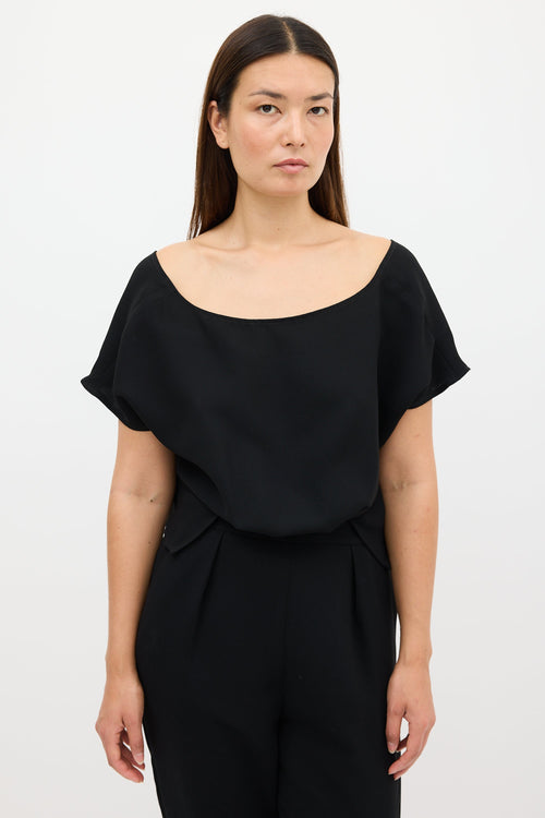 Rachel Comey Black Button & Cutout Back Jumpsuit