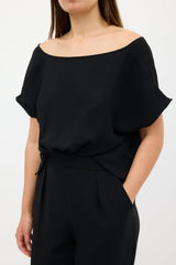 Rachel Comey Black Button & Cutout Back Jumpsuit