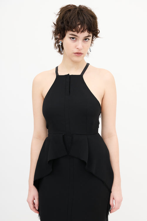 Rachel Comey Black Halter Midi Dress