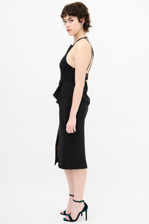 Rachel Comey Black Halter Midi Dress