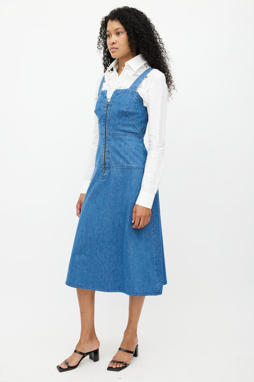 Rachel Comey Blue Denim Zip Dress