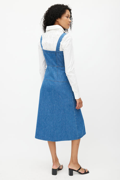 Rachel Comey Blue Denim Zip Dress