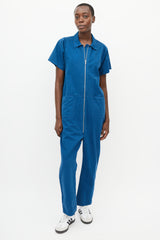 Rachel Comey Blue Straight Leg Jumpsuit
