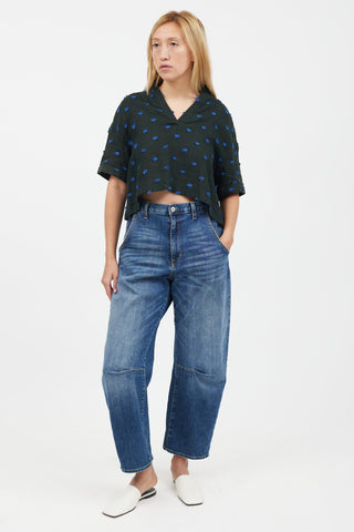 Rachel Comey Green & Blue Thread T-Shirt