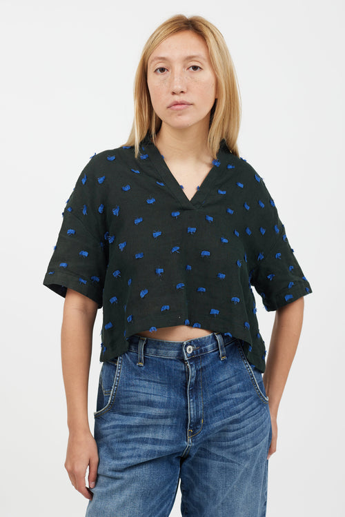 Rachel Comey Green & Blue Thread T-Shirt