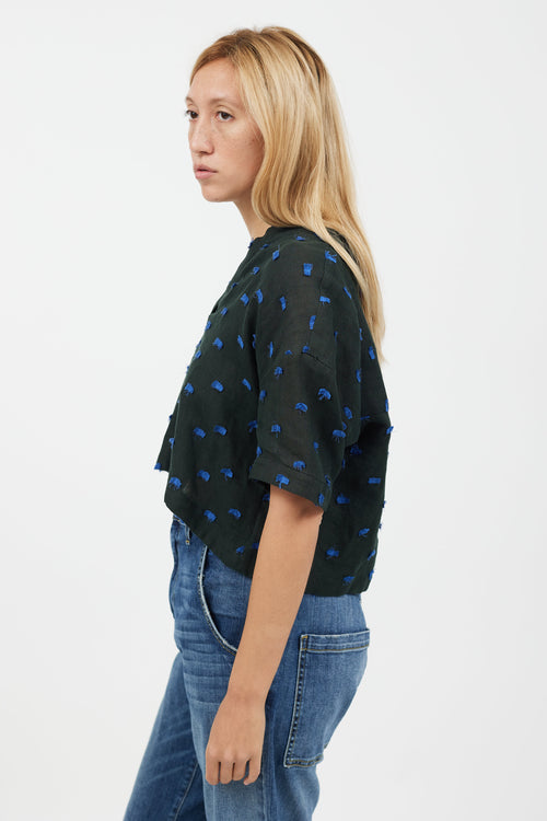 Rachel Comey Green & Blue Thread T-Shirt