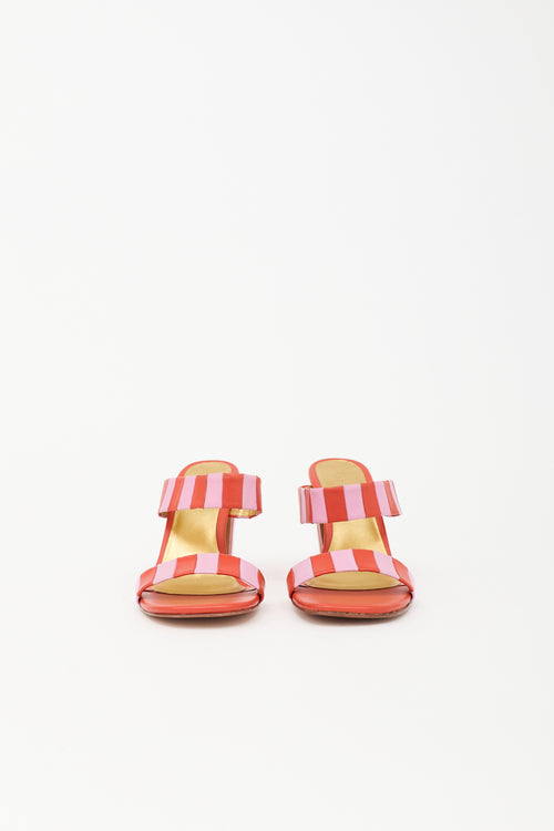 Rachel Comey Leather Stripe Spritz Sandal