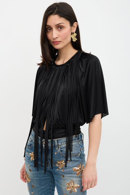 Rachel Comey Satin Fringe Top