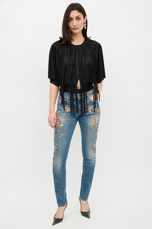 Rachel Comey Satin Fringe Top