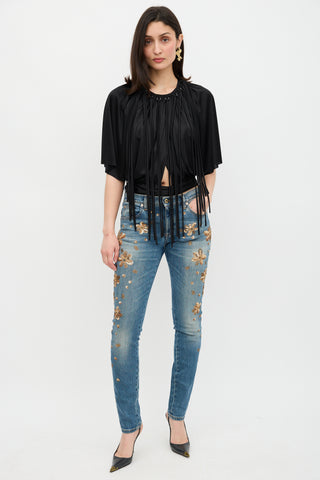 Rachel Comey Satin Fringe Top