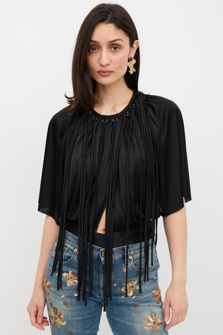 Rachel Comey Satin Fringe Top