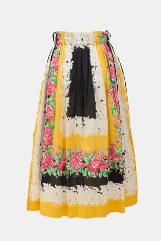 Rachel Comey Floral Button Front Skirt