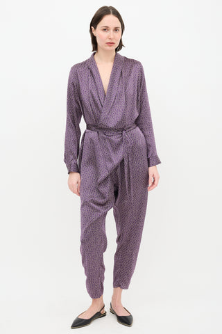 Rachel Comey Silk Floral Jumpsuit