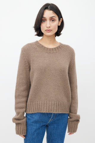 Raey Brown Mohair & Silk Sweater