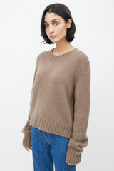 Raey Brown Mohair & Silk Sweater
