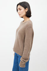 Raey Brown Mohair & Silk Sweater
