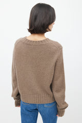 Raey Brown Mohair & Silk Sweater