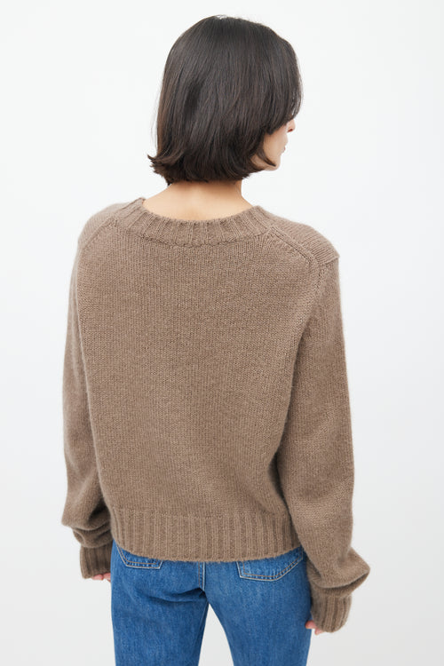 Raey Brown Mohair & Silk Sweater