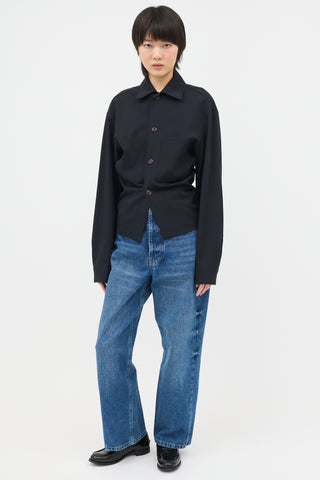 Raey High Waist Wide Taper Jeans