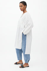 Raey White & Black Striped Tunic