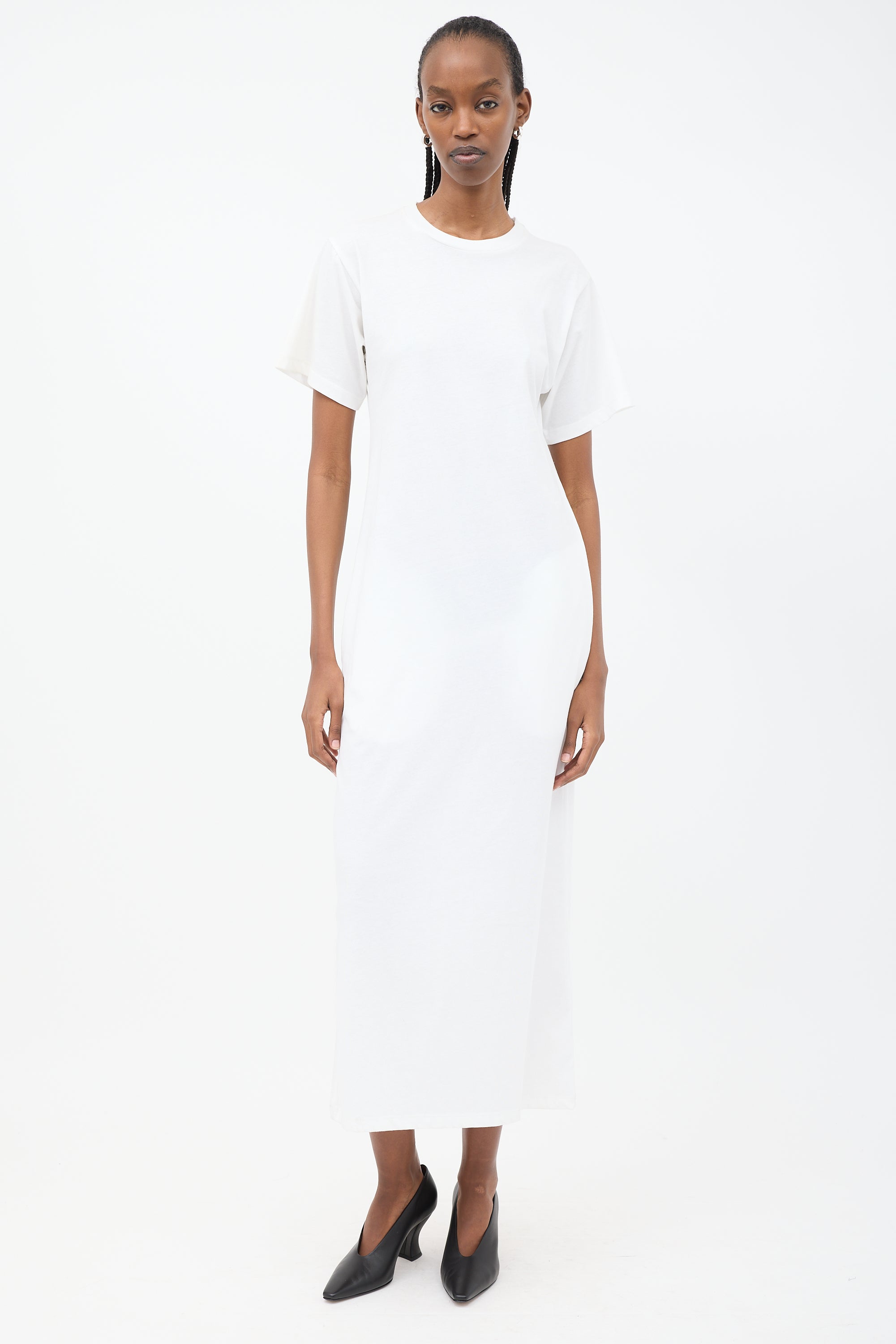 white christmas dresses Raey // Maxi T-Shirt Dress VSP Consignment white christmas dresses Raey // Maxi T-Shirt Dress VSP Consignment