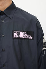 Raf Simons Black & Multicolour Nylon Patched Shirt