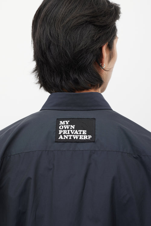 Raf Simons Black & Multicolour Nylon Patched Shirt