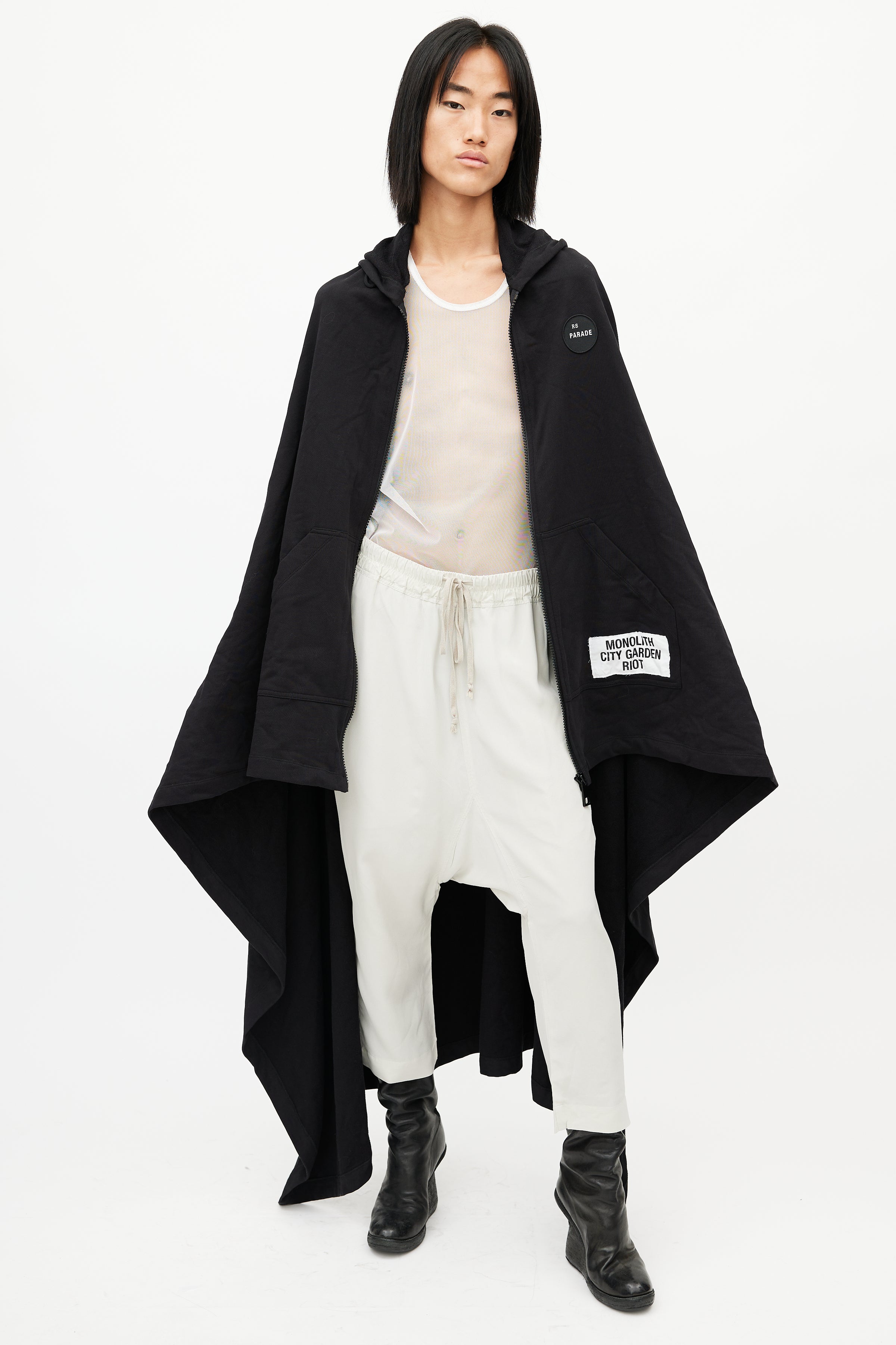 Raf Simons Long Hooded Cape Coat - Farfetch