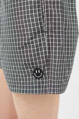 Raf Simons Black & White Plaid Swim Shorts