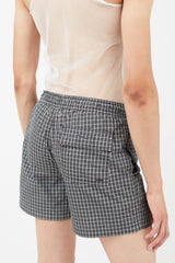 Raf Simons Black & White Plaid Swim Shorts