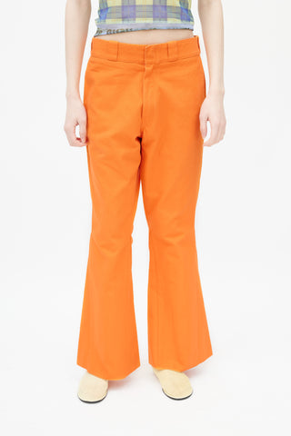 Raf Simons Orange Flared Trouser