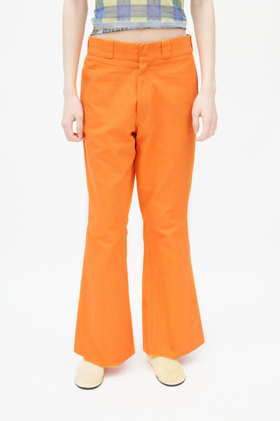 Raf Simons // Orange Flared Trouser – VSP Consignment