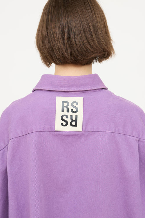 Raf SimonsOversized Denim Logo Shirt