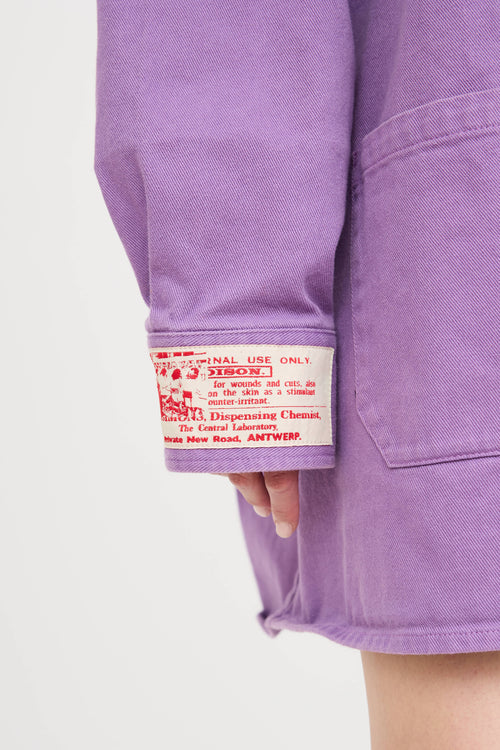 Raf SimonsOversized Denim Logo Shirt