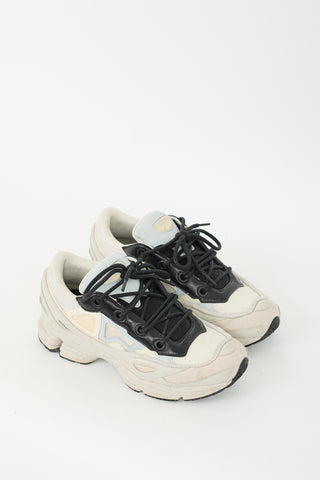 Raf Simons X Adidas Cream & Black Ozweego III Sneaker