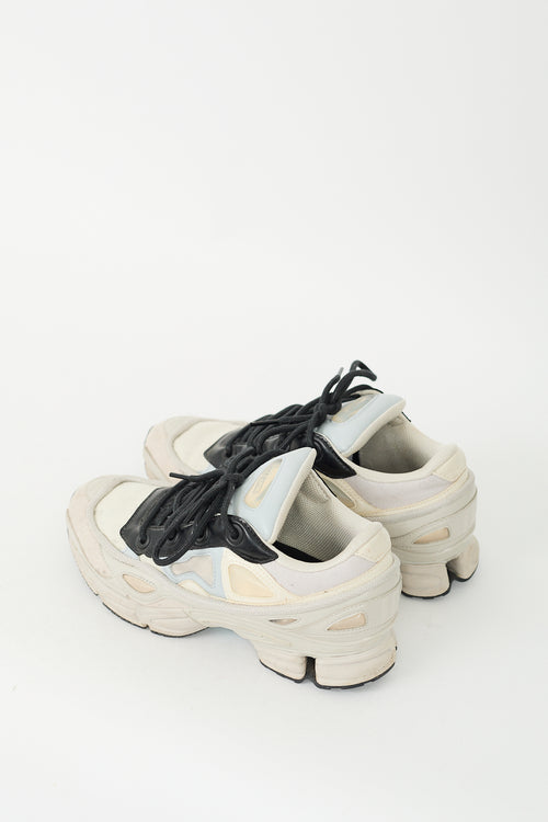 Raf Simons X Adidas Cream & Black Ozweego III Sneaker