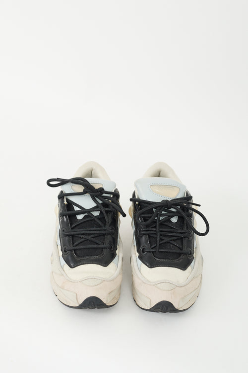 Raf Simons X Adidas Cream & Black Ozweego III Sneaker